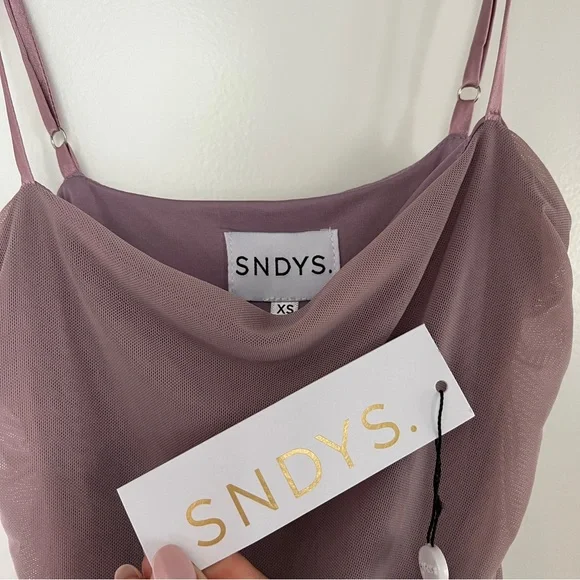 SNDYS Simone Dress - Mauve XS - Picture 2 of 9